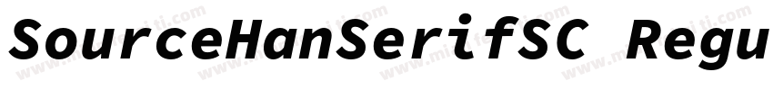 SourceHanSerifSC Regular GBpc EUC H字体转换